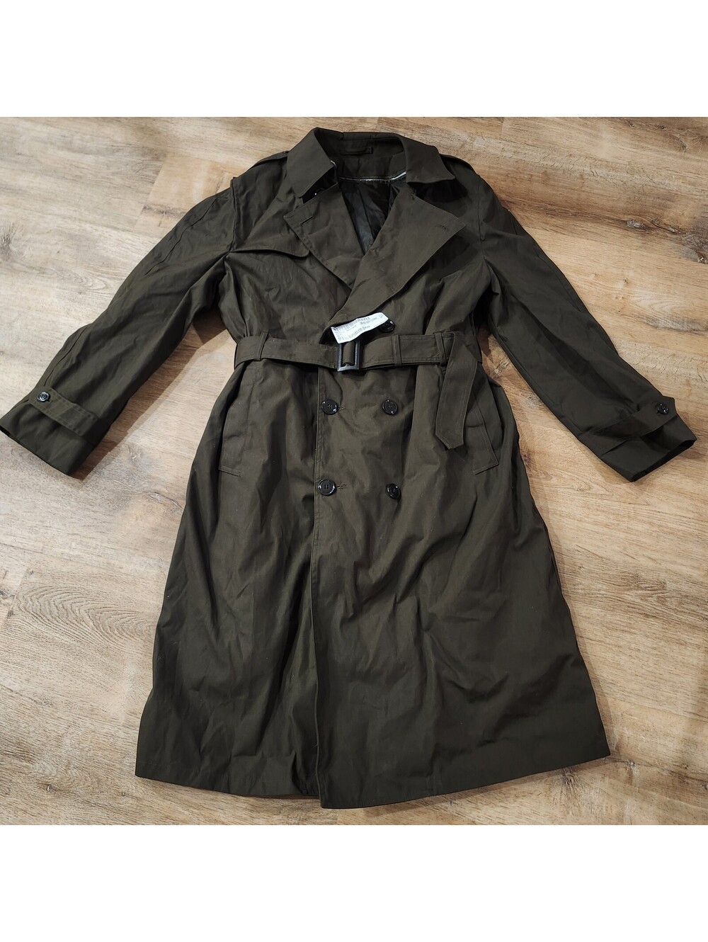 US Army AGSU All-Weather Trench Coat Heritage Green Mens 46L NEW Dress Uniform